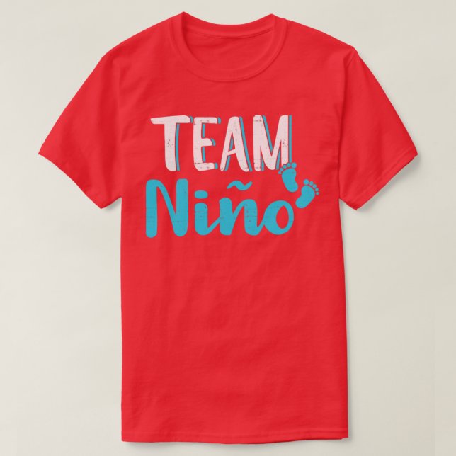 Camiseta El género español revela el equipo nio boy bebé me (Diseño del anverso)