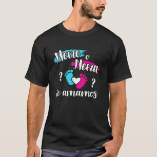Camiseta El género español revela nene o ene amamos mexican