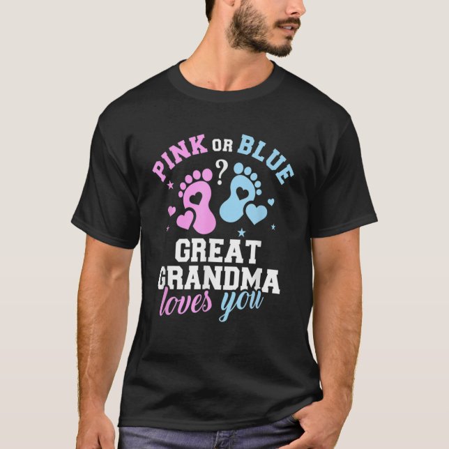 Camiseta El género familiar revela que la abuela te ama (Anverso)