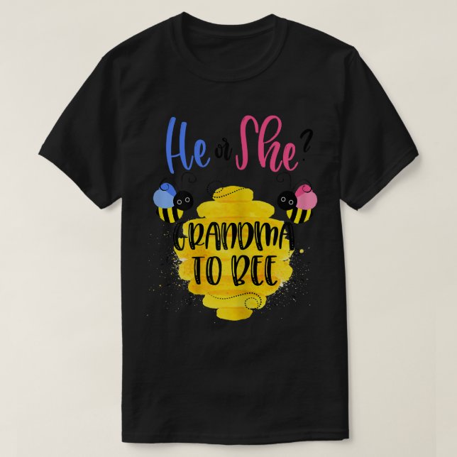 Camiseta El género femenino revela lo que será él o ella G (Diseño del anverso)