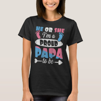 Camiseta El género masculino revela la cita de un padre de 