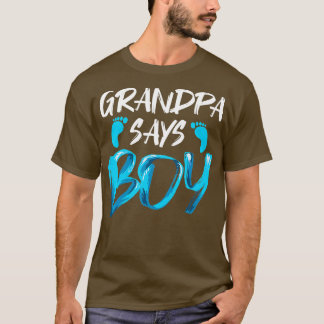 Camiseta El género masculino revela que el abuelo dice futu