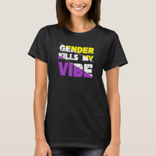 Camiseta El género mata mi orgullo no binario