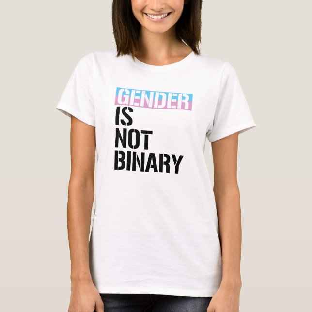 Camiseta El género no es binario (Anverso)