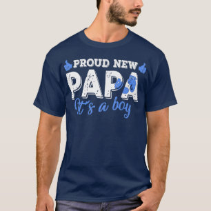 Camiseta El género retro revela al orgulloso nuevo papá es 