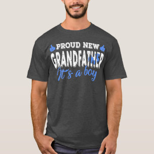 Camiseta El género retro revela el orgullo del nuevo abuelo