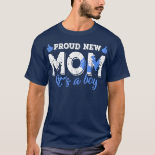 Camiseta El género retro revela la orgullosa nueva madre qu