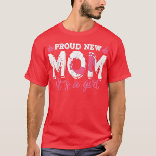 Camiseta El género retro revela la orgullosa nueva madre qu