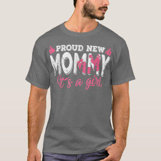 Camiseta El género retro revela la orgullosa nueva mami es 