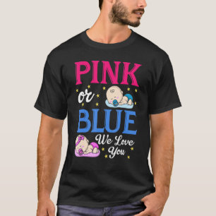 Camiseta El Género Revela A Chico O Chica Rosa O Azul Que T