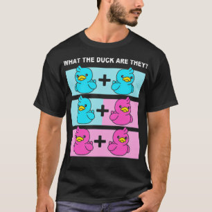 Camiseta El género revela a los gemelos lo que el pato es e