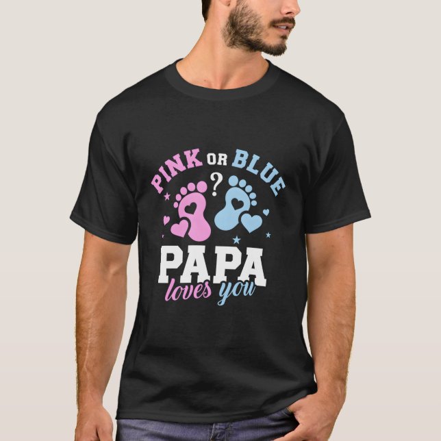 Camiseta El género revela a papá (Anverso)