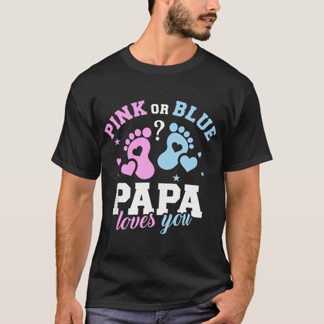 Camiseta El género revela a papá (Anverso)