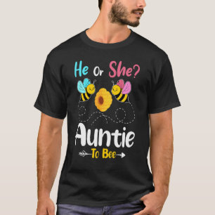 Camiseta El Género Revela A Su Tía Para Ser Anuncio De Bebé