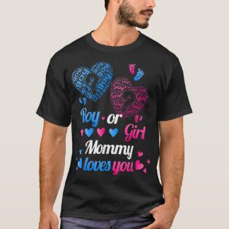 Camiseta El género revela a un chico o a una madre Chica, m