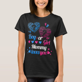 Camiseta El género revela a un chico o a una madre Chica, m