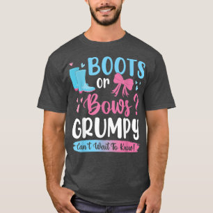 Camiseta El género revela botas o arcos gruñones que coinci