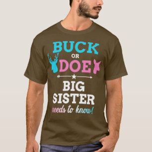 Camiseta El género revela el bulto o la hermana hace par al