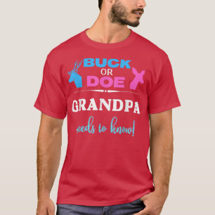 Camiseta El género revela el dólar o el abuelo hace coincid