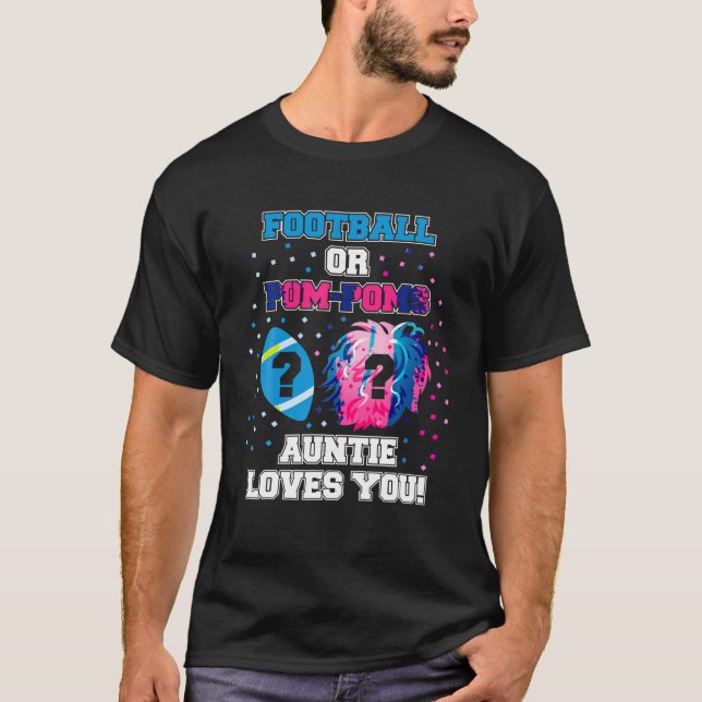 Camiseta El Género Revela El Fútbol De Camisas O El Amor De (Anverso)