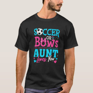 Camiseta El género revela el fútbol o se dobla, la tía ama 