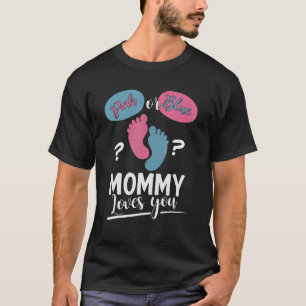 Camiseta El género revela el futuro que la madre ama rosa o
