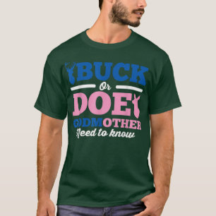 Camiseta El Género Revela El Puro O La Madrina Tiene Que Sa
