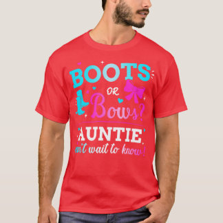 Camiseta El género revela las botas o arrebata a la tía hac
