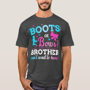 Camiseta El género revela las botas o el hermano que hace l