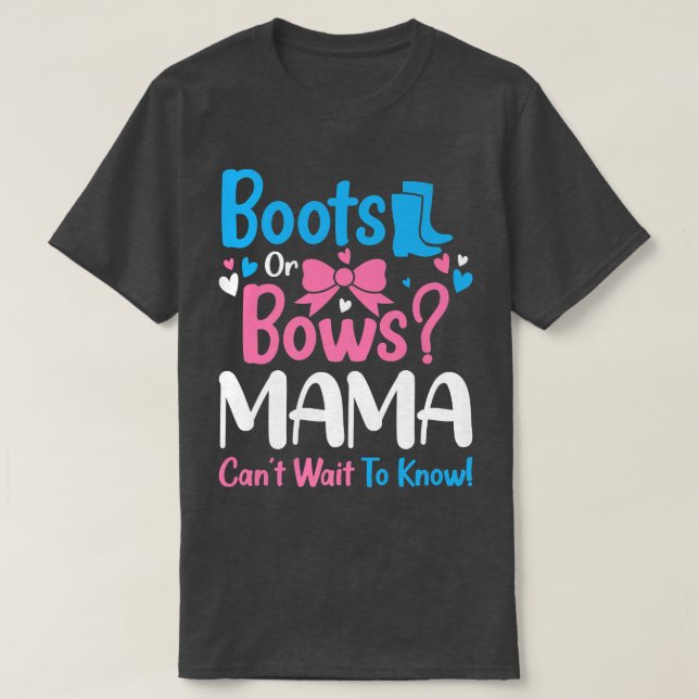 Camiseta El género revela los boots o los golpes que la mad (Diseño del anverso)