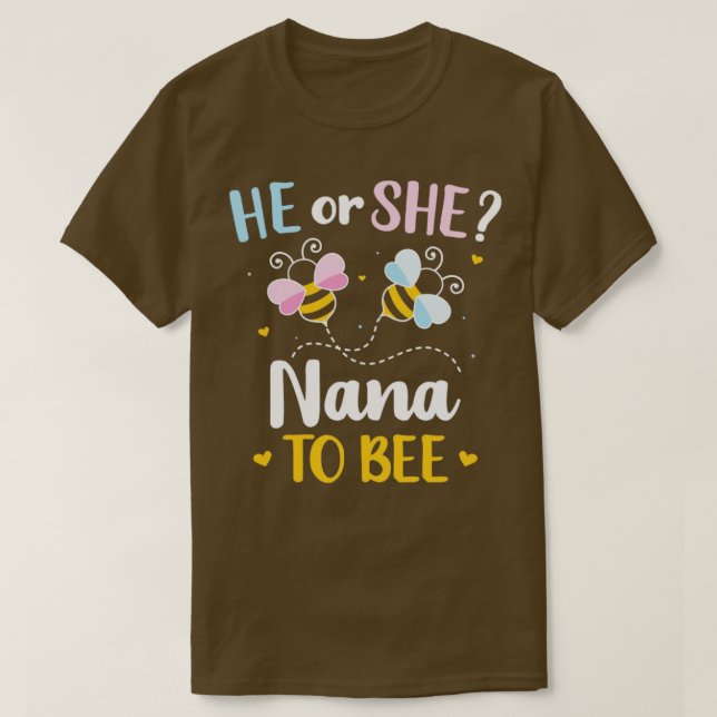 Camiseta El género revela que el bebé de la familia nana es (Diseño del anverso)