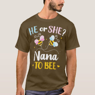 Camiseta El género revela que el bebé de la familia nana es