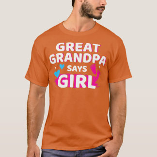 Camiseta El género revela que el bisabuelo dice que el chic