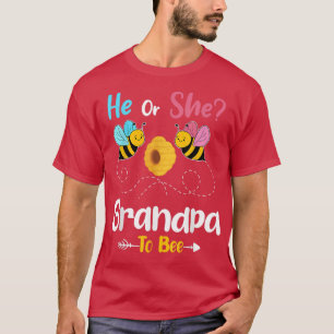 Camiseta El género revela que él o ella abuelo serán bebés