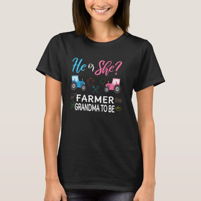 Camiseta El Género Revela Que Él O Ella Es Agricultor Futur (Anverso)