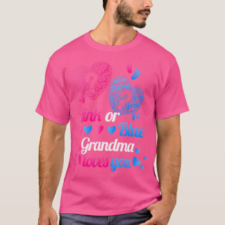 Camiseta El Género Revela Que La Abuela Rosa O Azul Te Ama 