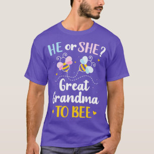 Camiseta El género revela que la bisabuela está a la par