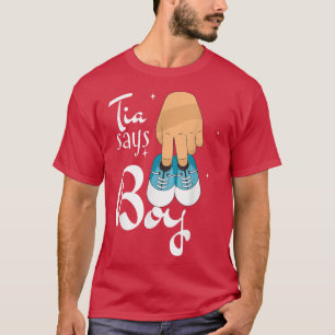 Camiseta El género revela que la tia dice que el chico Funn