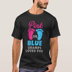Camiseta El Género Revela Que Los Gramps Rosa O Azul Te Ama