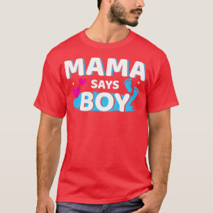 Camiseta El género revela que papá dice que el niño hace ju
