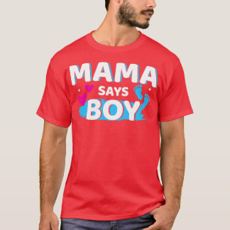 Camiseta El género revela que papá dice que el niño hace ju