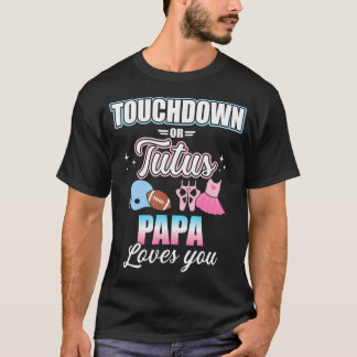 Camiseta El Género Revela Toques O Tutus Papa Coincidiendo