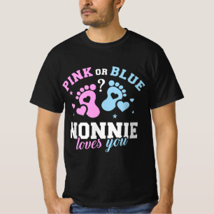 Camiseta El género revela una abuela nonnie