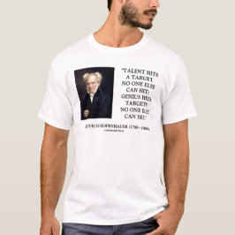 Camiseta El genio del talento de Schopenhauer golpea