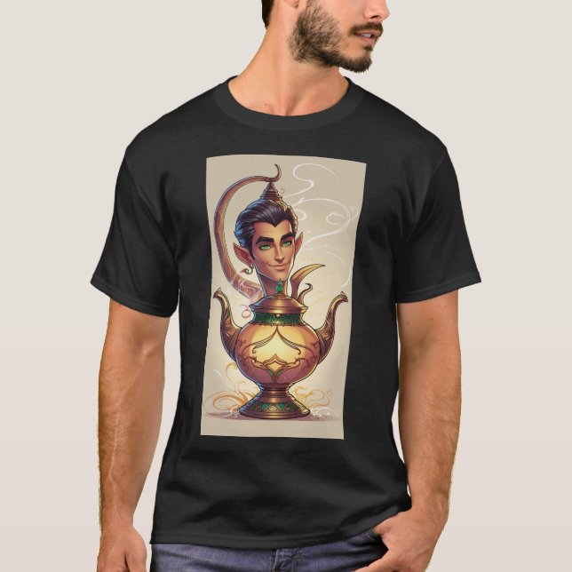 Camiseta El genio místico de la lámpara (Anverso)