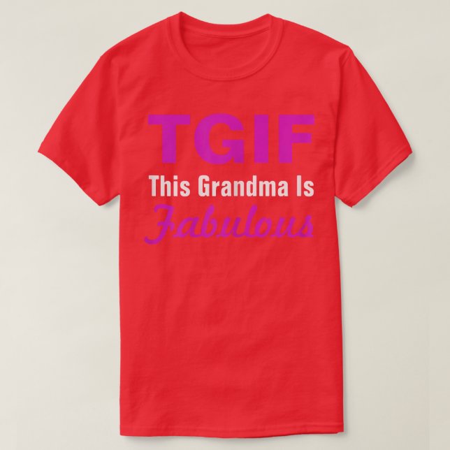 Camiseta El GIF femenino Esta Abuela Es Fabulosa Abuela Gra (Diseño del anverso)