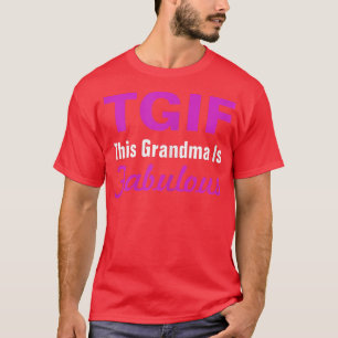 Camiseta El GIF femenino Esta Abuela Es Fabulosa Abuela Gra