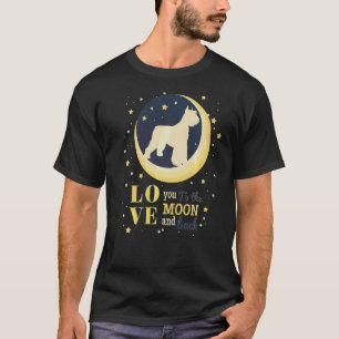 Camiseta El Gigante De Amor Schnauzer Dog A La Luna