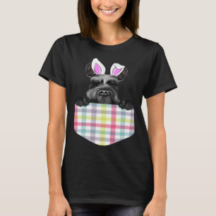 Camiseta El Gigante De Pascua Schnauzer Bunny Dog In Pocket