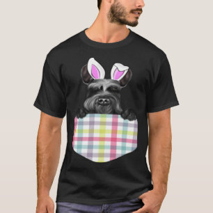 Camiseta El Gigante De Pascua Schnauzer Bunny Dog In Pocket